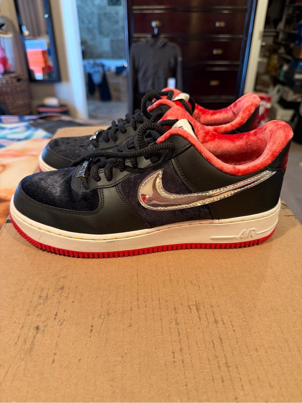 Nike Air Force 1 Low Houston H-Town DZ5427-001 Black Red White